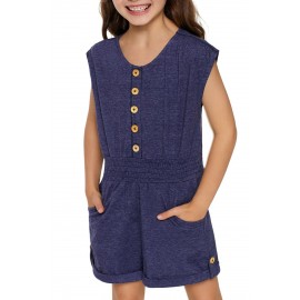 Blue Little Girls Cassie Romper